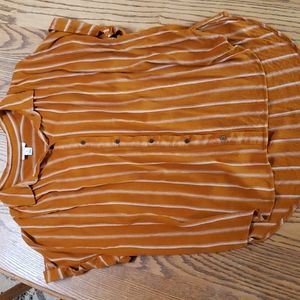Rust orange blouse